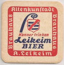 Brauhaus Altenkunstadt - historischer Bierdeckel "Kenner trinken Leikeim Bier"
