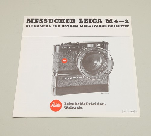 Leitz leica original prospekt - leitz,