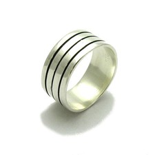 Sterling Silver Ring 10mm Wide