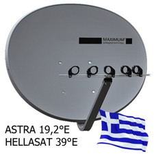 Griechisch Greek Deutsch E-85 Maximum Sat-Spiegel voreingestellt Astra Hellas 39