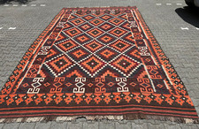 Großer alter Kelim Turkestan, tolle Farben & Muster   ca. 473 x 294 cm