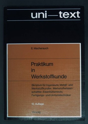 Praktikum werkstoffkunde - praktikum, in
