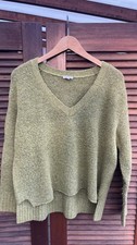 Netter Rich Damen Pullover V-Schnitt Size MGrün