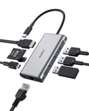 USB-C Hub Adapter Port Erweiterung 8 in 1 4K HDMI USB 3.0 SD Windows Mac CB-C91 