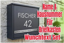 Briefkasten Aufkleber Name &