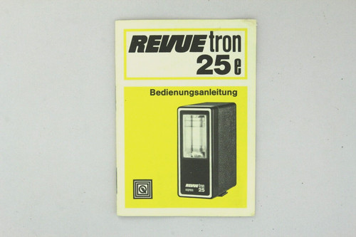 Bedienungsanleitung revuetron - bedienungsanleitung,