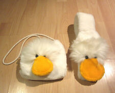 Kleinkinder Mädchen Set Hand Muff & Schal  mit Enten Kopf weiß