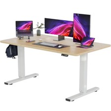 Schreibtisch Höhenverstellbarer Computertisch Stehpult Elektrisch Memory 140x60