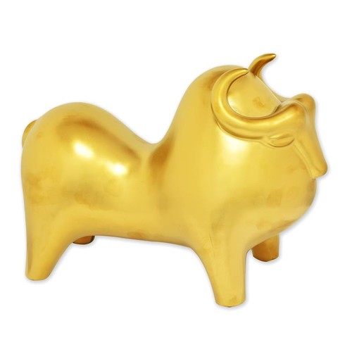 Keramikfigur büffel a - keramikfigur,