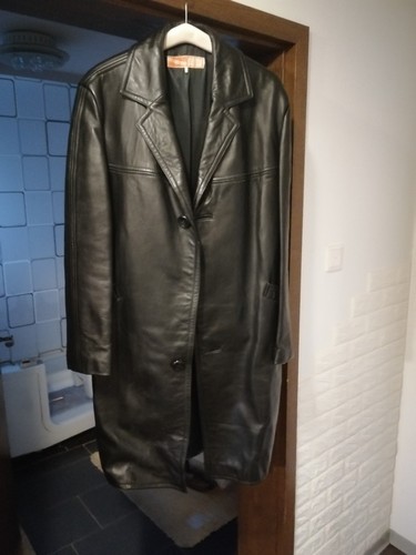 Leder mantel herren - leder,