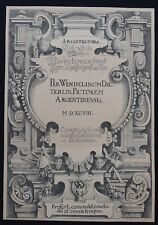 Gravur 1598 Architecture