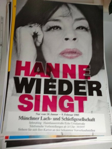 Plakat hanne wieder - hanne, 1985