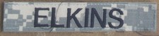 US Namensschild ELKINS Tarnung UCP 1 Stk Uniform Klett Feuerwehr Bundeswehr