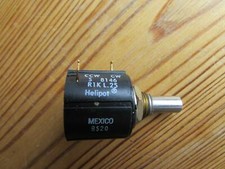 Poti, Präzisions 10-Gang-Potentiometer CCW Helipot 8146 R1KL.25 Mexico Achse 6mm