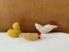 Waldorf Set Landhaus Huhn Henne Küken Ente Handarbeit Hand-made Einzelstück RAR