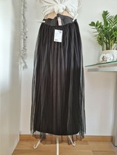Gepunkteter Plissee Midi Maxi