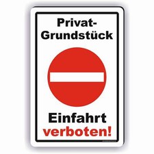 Einfahrt verboten Schild