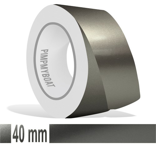 Zierstreifen 40mm graphit - -,
