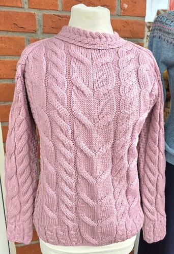 Jaquard strickpullover rosé - ,,