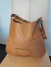 Beuteltasche Leder Cognac 