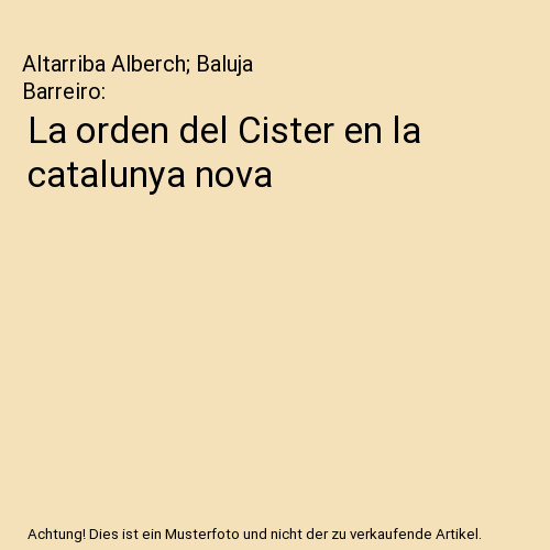 Orden del cister la - cister, en