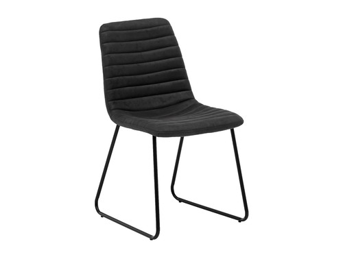 Stuhl milton stoff grau - stoff,