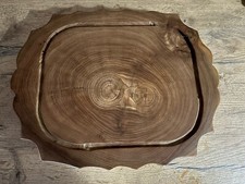 Schneidebrett Servierbrett Brotzeit Küchenbrett Brett Rustikal Kirschholz 