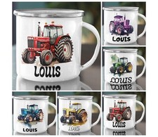 Traktor Kindertasse, Emaille