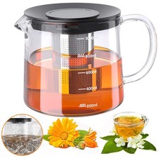 Glas Teekanne mit Teesieb
