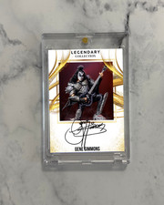 Gene Simmons Kiss Trading Card Fanart Auto Signature Autograph Collectible
