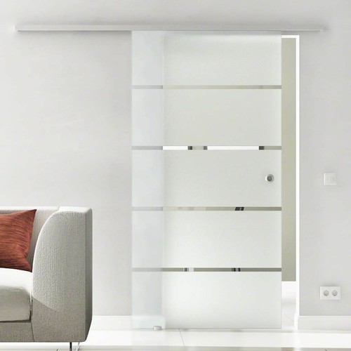 Glasschiebetür komplettset - glasschiebetür,