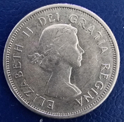Silver coin 25 cents - silver, –