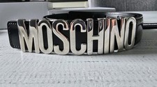 Moschino Ledergürtel Schwarz