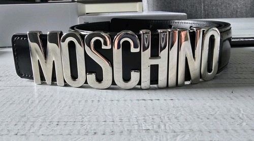 Moschino ledergürtel schwarz - ledergürtel,
