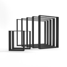 Tischbeine - BASEL -Tischkufen, Metall Tischgestell, Couchtisch, Bank