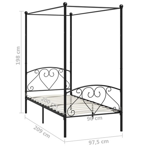 Himmelbett gestell metallbett - himmelbett,