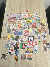 Sticker Aufkleber ca. 77 Stück Simpsons, Darth Vader, Sport, Markennamen uvm.