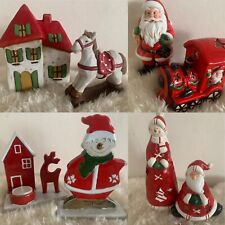 1+1 Gratis Figur Licht Haus -22cm Weihnachten Deko Eisenbahn Nikolaus