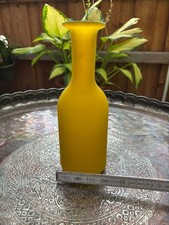Matt Gelbe Glas Vase