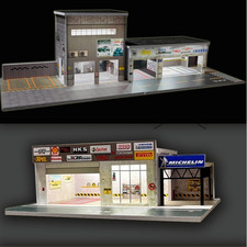 Diorama 1/64 Diecast Garage