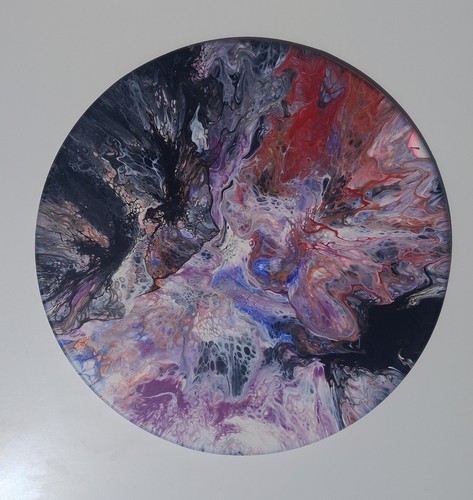 Handarbeit gemälde fluid art - gemälde,