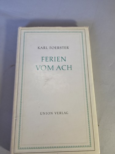 Ferien vom ach karl foerster - vom,