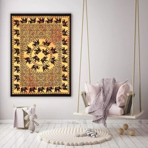Wandbehang elefant mandala - wandbehang,