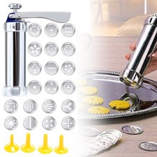 Profi Kekspresse Gastronomie Gebäck Spritze Plätzchen Backen Presse Silber
