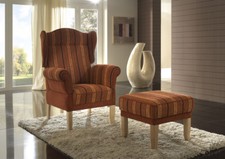 Ohrenbackensessel m. NOSAG-Federkern > 15000 Stoffe Handwerk aus Deutschland