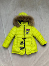 Winterjacke Gr. 104 NEU gefüttert und wattiert dick Kapuze Unisex Mädchen Junge