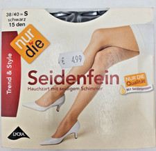 nur die, Seidenfein Gr. 38/40 schwarz 15 den