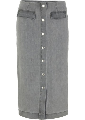 Jeansrock mit kopfleiste - jeansrock,