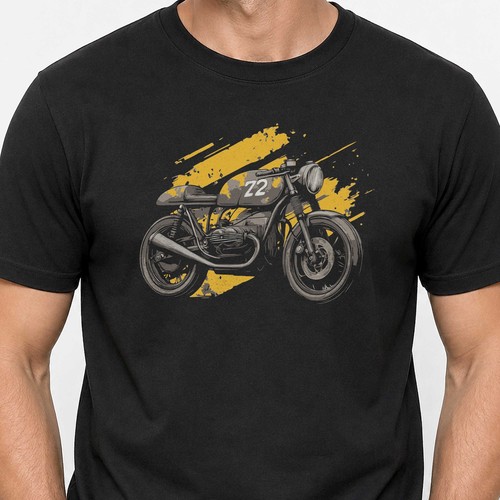 Motorrad motiv shirt vintage - t-shirt,