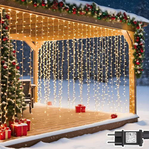 Lichtervorhang innen 300 led - lichtervorhang,